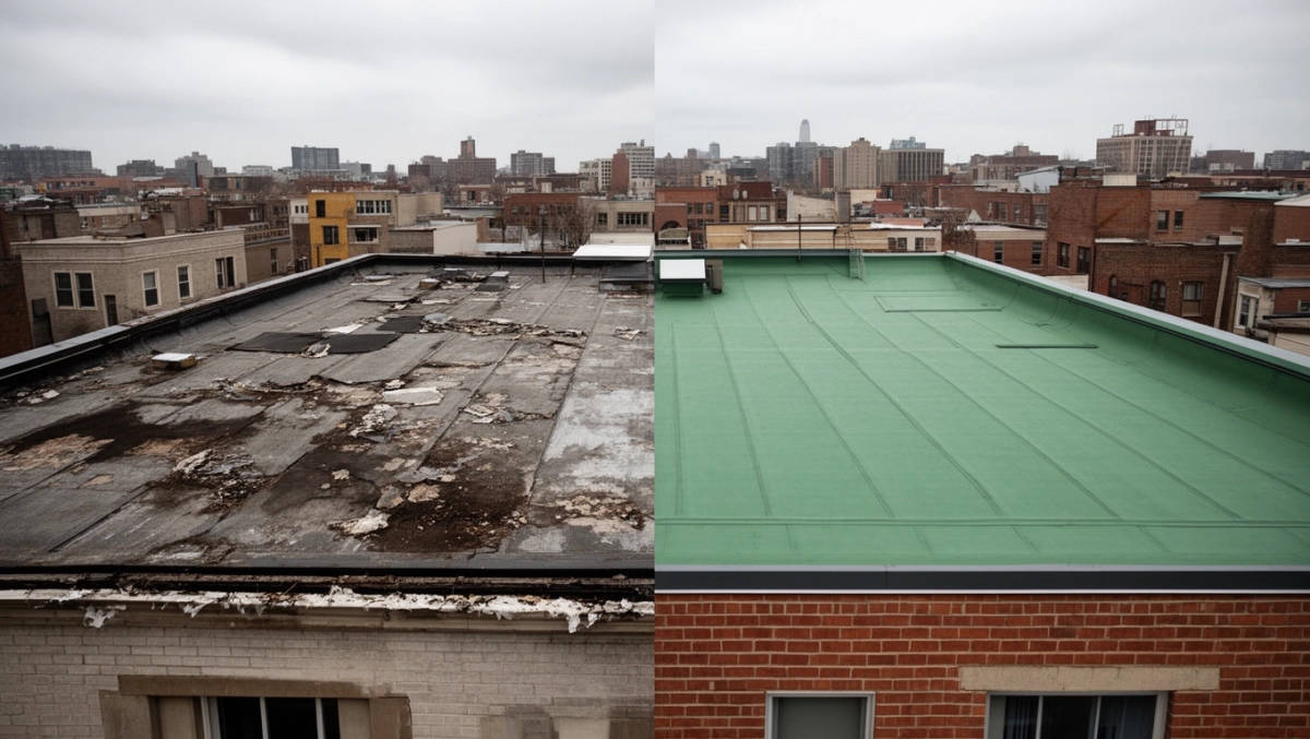 modernizacja dachu płaskiego